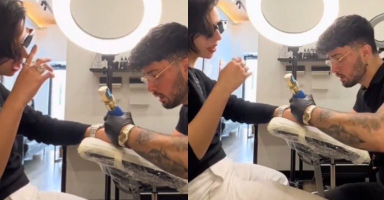 Ángela Aguilar aviva rumores de romance con Christian Nodal al hacerse un tatuaje