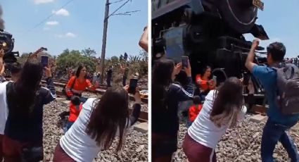 Selfie termina en tragedia: Muere mujer golpeada por locomotora 'Emperatriz' en Hidalgo