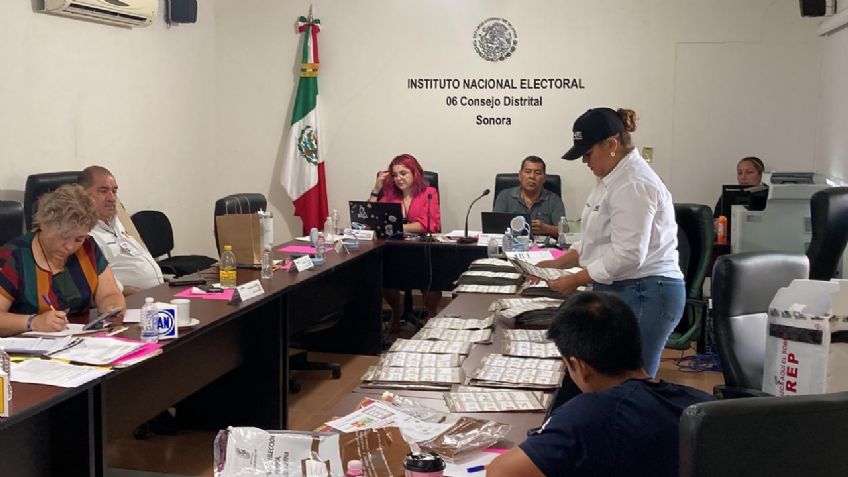 Cajeme: Mil 500 paquetes son recontados en junta distrital electoral