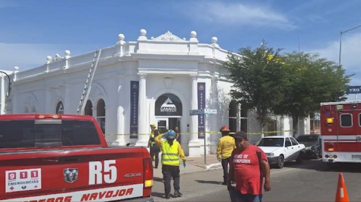 UMPC clausura las oficinas de Canaco Navojoa por el colapso de su techo
