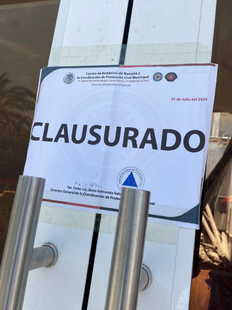 UMPC en Navojoa decidieron clausurar las oficinas