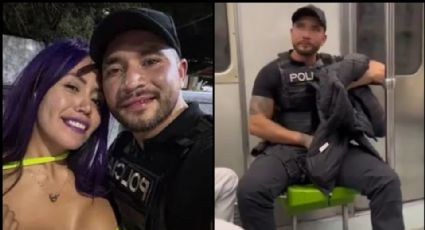 No está desamparado: Influencer le da trabajo a policía del Metro tras video con Luna Bella