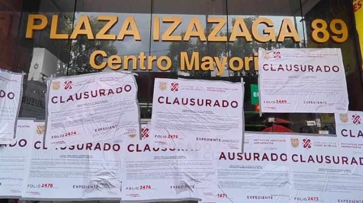 Pegan sellos de clausura a Plaza Izazaga 89; estos fueron los motivos de cierre