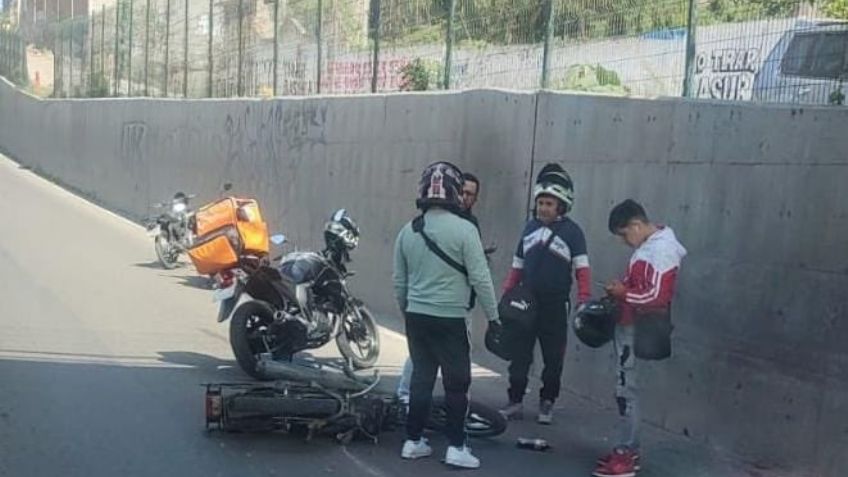 Fatídico Accidente en la México-Puebla provoca caos: Motociclista muere al derrapar