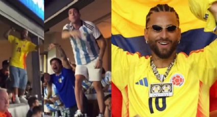 VIDEO: Maluma pierde el control en la Copa América y se pelea con aficionados de Argentina