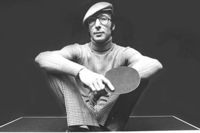 legendario jugador de ping pong Marty Reisman,