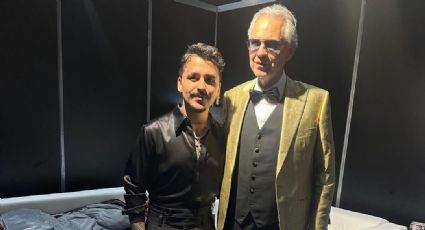 VIDEO: Christian Nodal impacta al cantar ópera junto a Andrea Bocelli