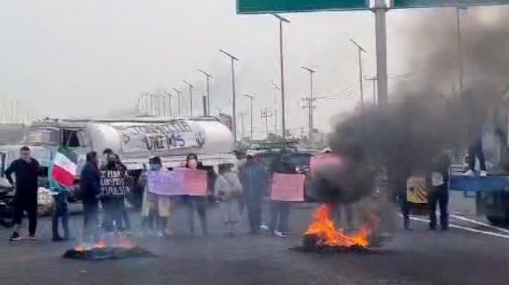 Caos en el AIFA: Vecinos de Tonatitla bloquean los accesos principales a la terminal