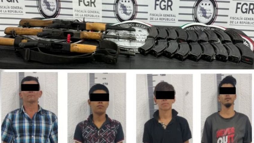 Capturan a cinco presuntos sicarios en Hermosillo; les aseguran armas largas y vehículo