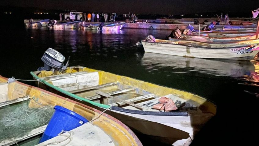Pescadores de Empalme se rebelan ante la Conapesca; defienden sus redes de pesca 
