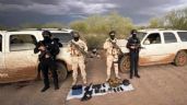 Foto ilustrativa de la nota titulada Aseguran dos vehículos, arma, explosivo y material bélico a las afueras de Hermosillo