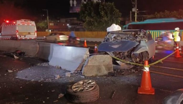 Accidente en la autopista México-Puebla