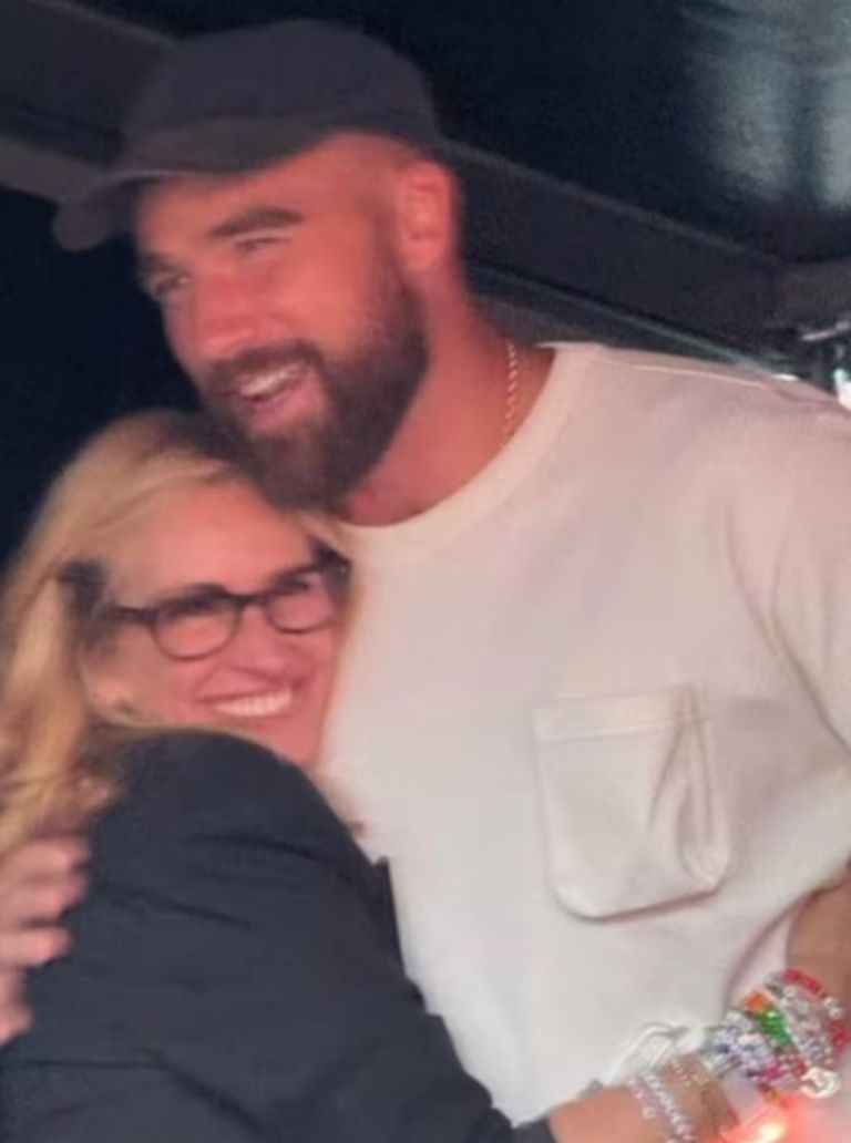 La actriz se mostró muy cariñosa en todo momento