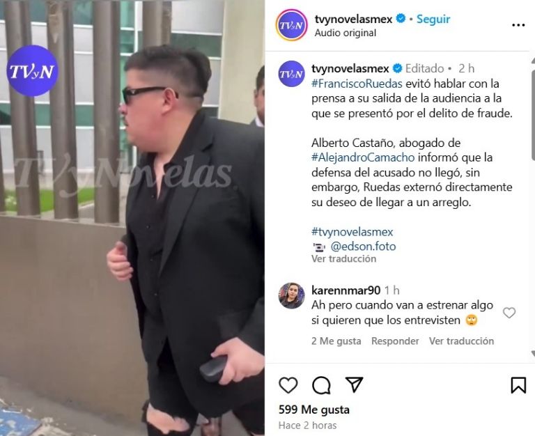 Rueda se negó a brindar declaración ante medios