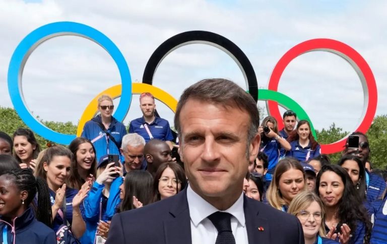 Presidente Emmanuel Macron habla de los Juegos Olímpicos de París 2024. Foto: Twitter