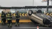 Foto ilustrativa de la nota titulada Reportan volcadura en el Segundo piso de Periférico Sur, en CDMX; no hay lesionados