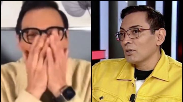 Shock en la farándula: A famoso conductor se le cae un diente en plena transmisión en vivo