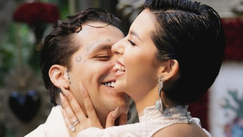 "Soñaba con un príncipe azul": Este mensaje le dedicó Ángela Aguilar a Christian Nodal en su boda