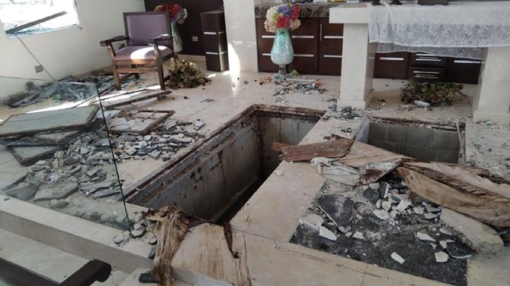 Vandalizan mausoleo en Sinaloa de familiar de Damaso López ‘El Licenciado’; así quedó