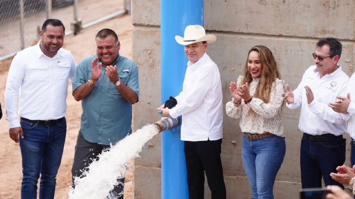 Gobierno del Estado de Sonora inaugura el acueducto Macoyahui-Álamos