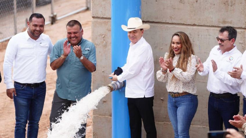 Gobierno del Estado de Sonora inaugura el acueducto Macoyahui-Álamos