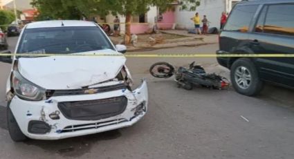 Fatídico accidente: Niño motociclista muere al estrellarse contra auto en Culiacán