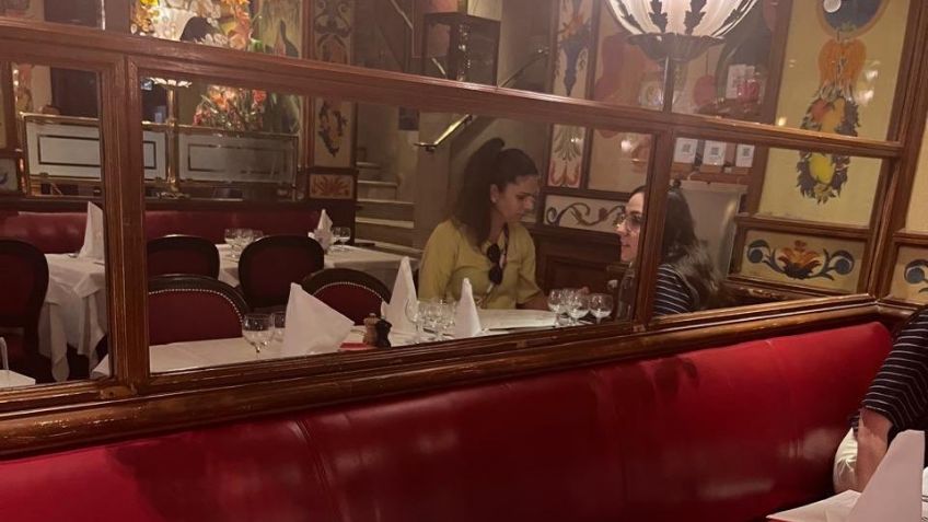 Ana Gabriela Guevara se pasea en lujoso restaurante de París durante los Juegos Olímpicos