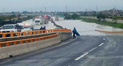 Abren el Circuito Exterior Mexiquense a pesar de encharcamientos en la zona