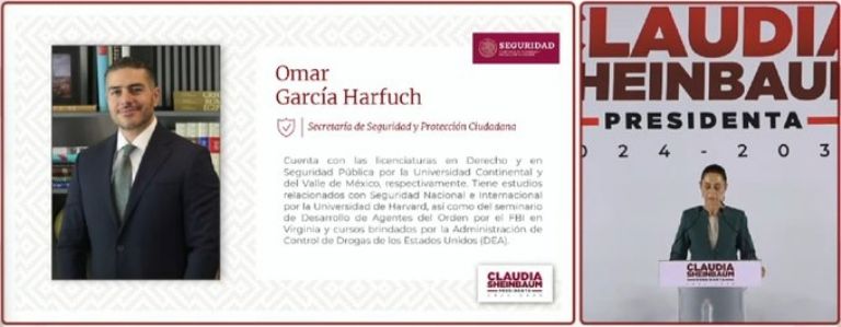 Omar García Harfuch será el titular de la Seguridad. Foto: Gobierno de México