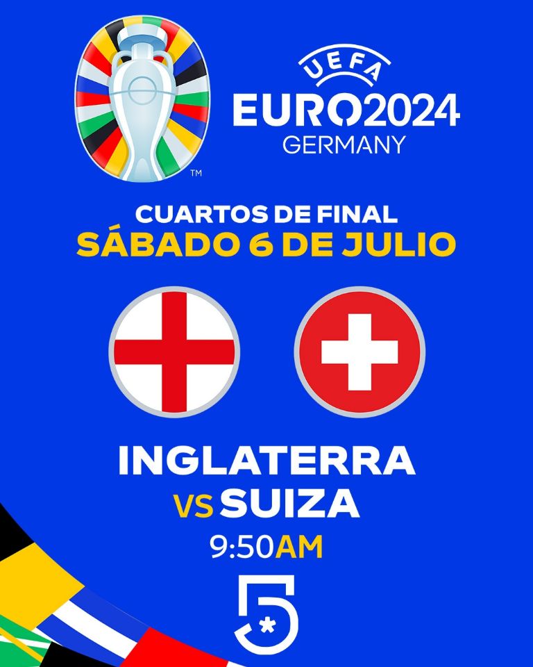 Inglaterra vs Suiza EN VIVO