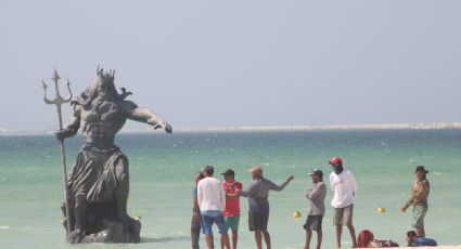 Interponen demanda para retirar estatua de Poseidón en Yucatán; estos son los argumentos