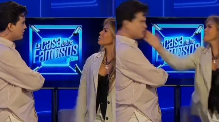 Qué golpazo: Sabine Moussier da tremenda cachetada a conductor de Televisa tras discusión