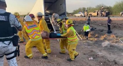 Ocho migrantes guatemaltecos resultaron lesionados en accidente carretero en Navojoa