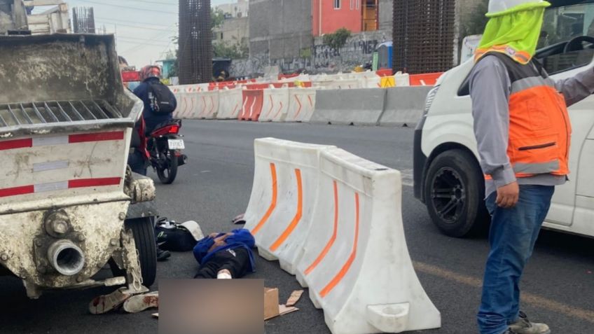 Caos en la autopista México-Puebla: Camioneta atropella a abuelito de 70 años