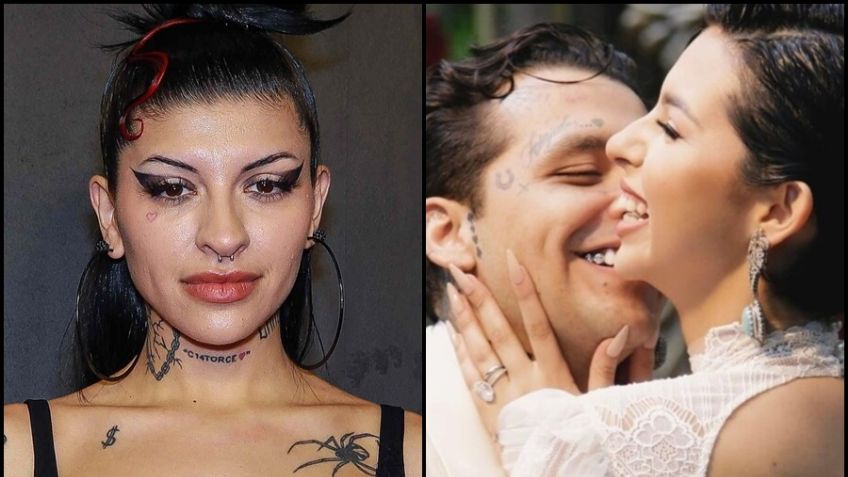 ¿Da cachetada con guante blanco? Captan así a Cazzu tras boda de Ángela Aguilar y Nodal