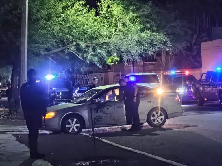 Balacera en Caborca deja un muerto y un herido. Foto: Facebook