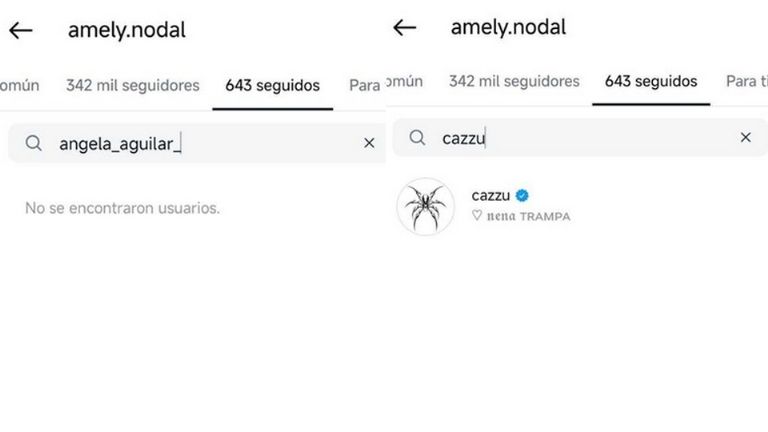 Hermana de Nodal no sigue a Ángela Aguilar en Instagram