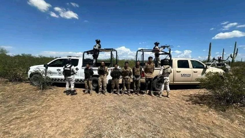 Guardia Nacional da duro golpe al crimen organizado en Sonora: Captura a 6 sicarios