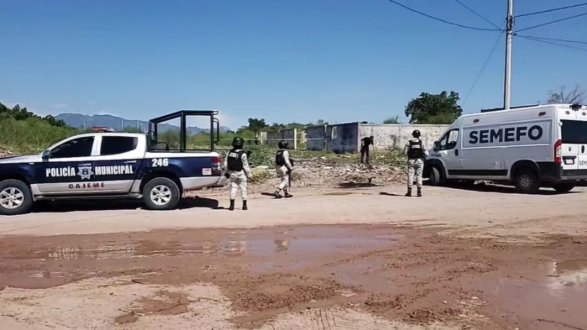 Descubren cuerpo en terreno baldío al norte de Ciudad Obregón; habría sido acribillado