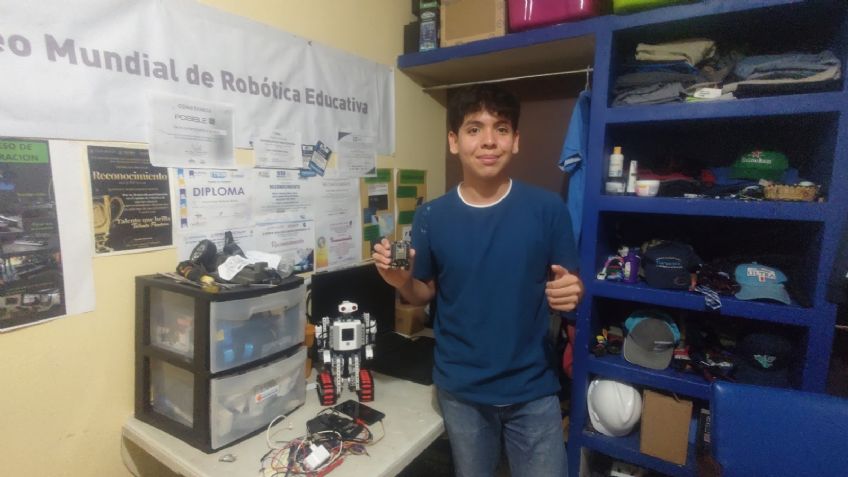 Josué Ismael pide apoyo para ‘despegar’ sus sueños, busca representar a Sonora en robótica