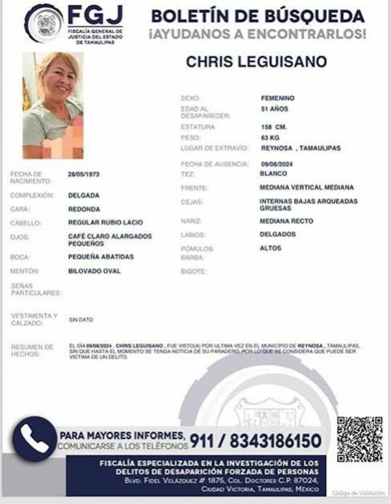 Ficha de búsqueda de Chris Leguisano