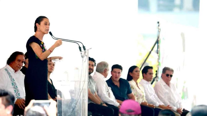 Apoyando a mujeres, así es el último día de Sheinbaum en gira de transición junto a AMLO