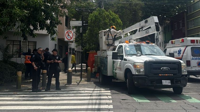 Fatal accidente: Hombre muere electrocutado al tocar cables de alta tensión en la Narvarte