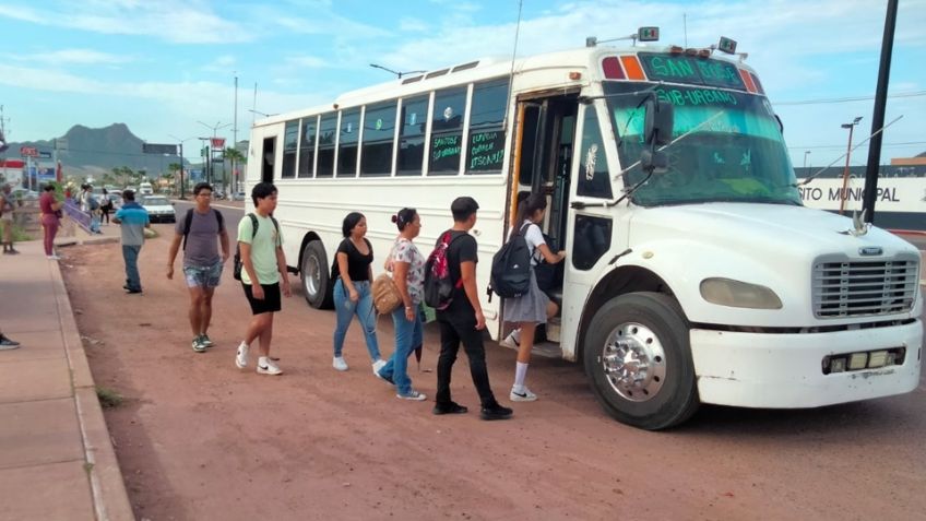 Transporte urbano de Guaymas atiende demanda durante el regreso a clases
