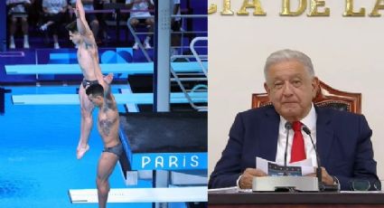 AMLO felicita a Osmar Olvera y Juan Celaya por ganar Plata en París 2024