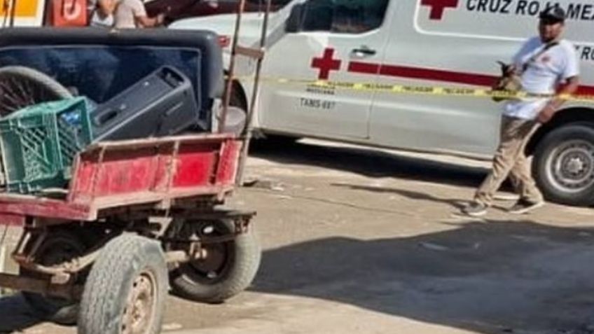 Hombre muere tras ser brutalmente golpeado por su caballo que cargaba fierro en Tamaulipas