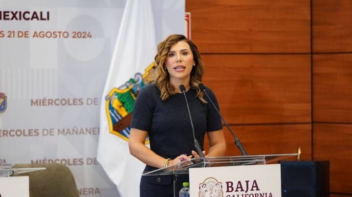 Hallan narcomanta en Mexicali dirigida contra la gobernadora Marina del Pilar