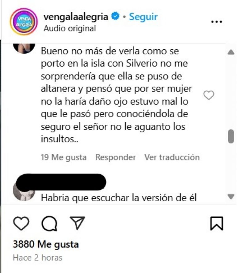 Algunos creen que es posible que ella haya sido la culpable de la respuesta violenta