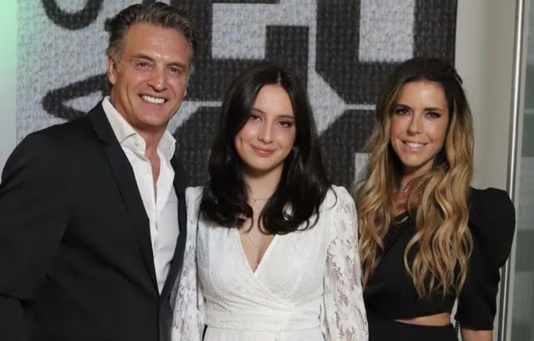 Soler, su hija Azul y Maki