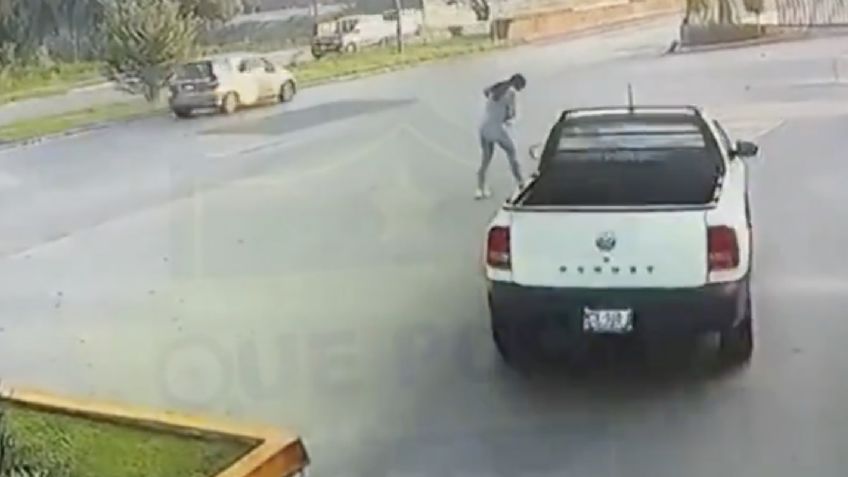 FUERTE VIDEO: Conductor de camioneta atropella a mujer en Cuautitlán y se da a la fuga
